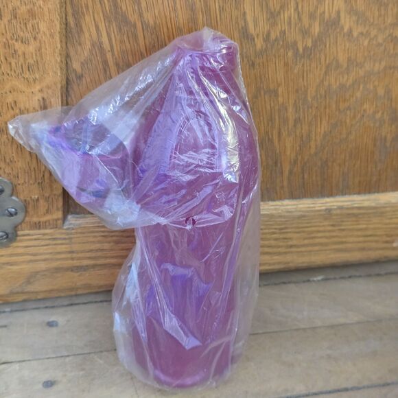 Tupperware Eco Plus 16 ounce Flip Lid Small Water Bottle Dark Pink Kids 9 inches - Picture 3 of 7